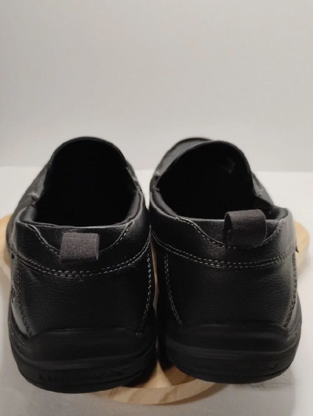 Skechers Men's Black Slip-On Loafers with Air-Cooled Memory Foam
